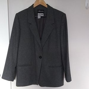 Grey Woolblend Blazer Sz 14Petite